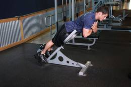 Hiperextensión lumbar: posición inicial