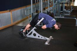 Hiperextensión lumbar: posición final