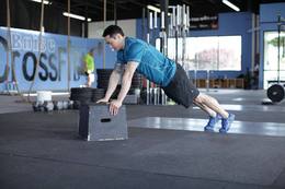 Flexiones inclinadas: posición final