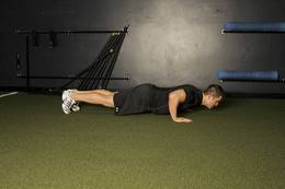 Flexiones pliométricas: posición inicial