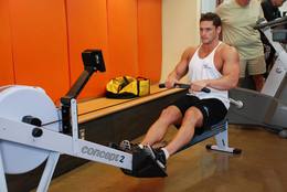 Máquina de remo (Concept 2): posición final