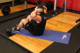 Abdominal completo (sit-up): posición final